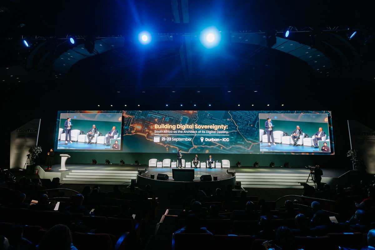 MicrosoftSA's tweet photo. How do we build an AI-powered future on trusted foundations?
Today at GovTech 2026, Vukani Mngxati, CEO of Microsoft South Africa, joins a fireside chat exploring digital sovereignty as a foundation for AI.
#GovTech2026 #MicrosoftSA #DigitalSovereignty #AIForGov https://t.co/hoJL6L91VT
