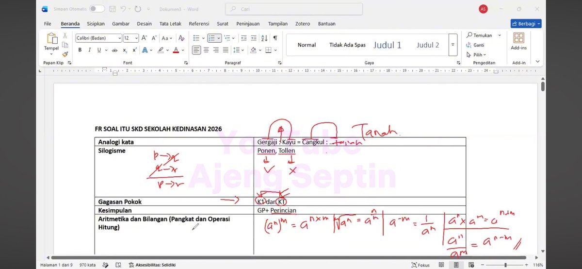 aaayehskll's tweet photo. FR SOAL TIU SKD SEKOLAH KEDINASAN 2026โผ๏ธโ ๏ธ
Sumber Youtube Ajeng Septin
#skd #sekolahkedinasan #tiu #twk #tkp #stan #stis #ipdn #fyp https://t.co/Bv6jTA6FHA
