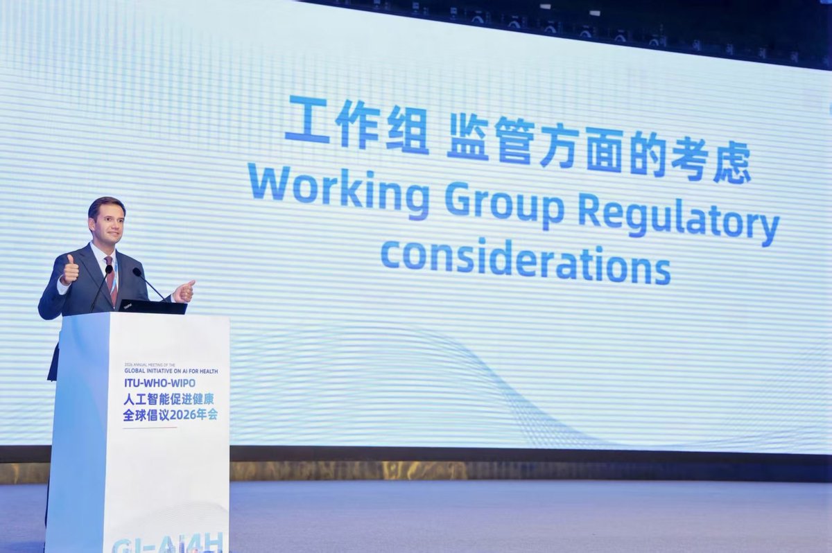 RBaptistaLeite's tweet photo. AI will not scale - especially in healthcare - without ensuring the necessary ecosystem is in place. You may end up with several pilots, but they will not diffuse into the fabric of society. 

In other words, if we don’t address and invest in building governance and regulatory capabilities, the amazing technologies that are coming into the market will not be available for those in most vulnerable conditions. 

Inequities caused by AI is not a theoretical concept. It is already happening. Fix the governance to ensure equitable access to the benefits that AI can bring. 

These were part of our discussions on the last day of the Global Initiative on AI for Heath in Hangzhou, China. 

We at HealthAI - The Global Agency for Responsible AI in Health have been supporting the work of the initiative as co-chair of the regulatory considerations on AI for healthcare. At the event we summarized the important being done by members of our group - of whom I would highlight HealthAI’s Chief Scientist Peiling Yap for spearheading these efforts on our behalf. 

More work ahead!

#GIAI4H #HealthAI
@healthai_agency @UNITE_MPNetwork 
@WHO @ITU @WIPO