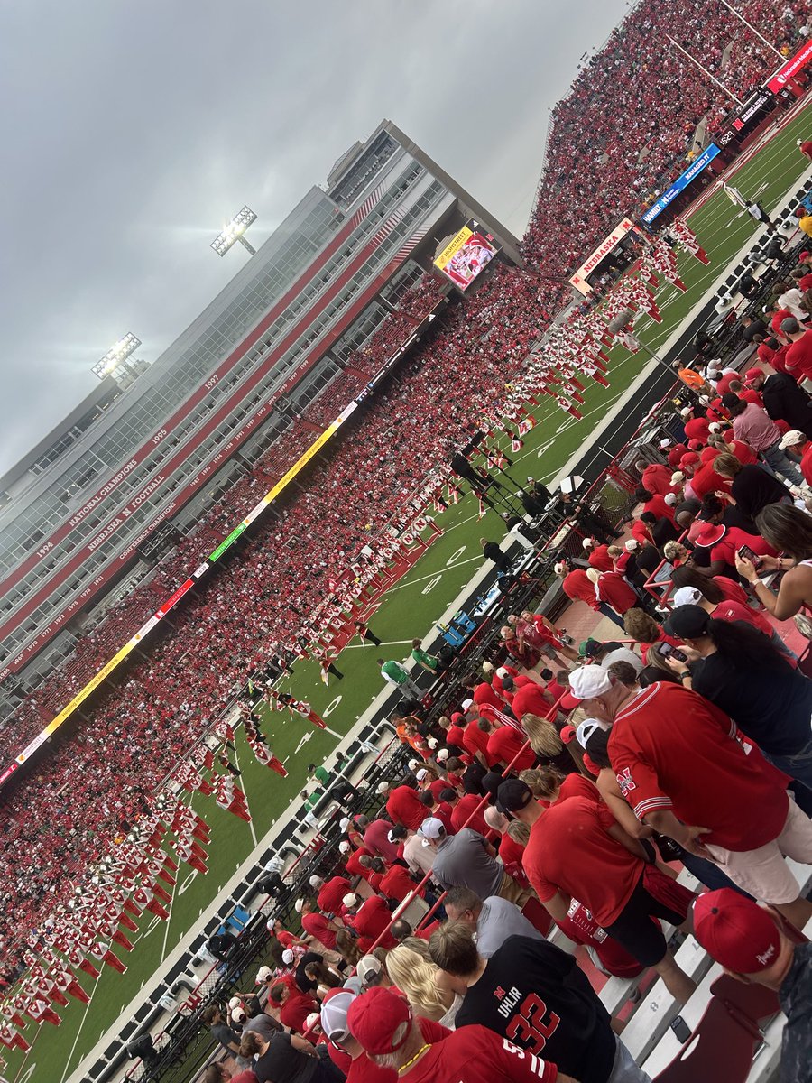 MalachiABuffett's tweet photo. This game was exciting the atmosphere was electrifying..Thank you to @HuskerFootball @D_shorts6 @CoachTRich4 https://t.co/8j9JbCtqh0