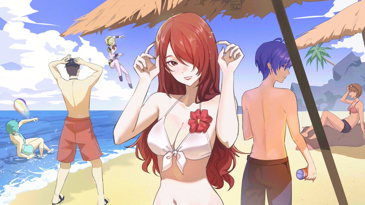 dazed_p's tweet photo. P3R Beach Episode 🌴

#Persona3Reload #MitsuruKirijo #ペルソナ3 https://t.co/35ptIGZqTs