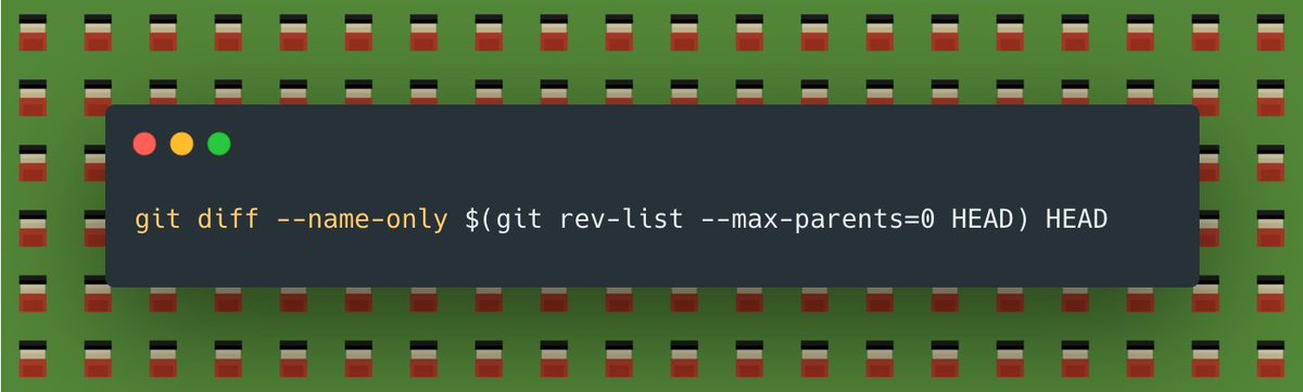 daily_web_dev's tweet photo. Want to see which files have changed since the very first commit in a Git repository? https://t.co/kwn1Honnh9