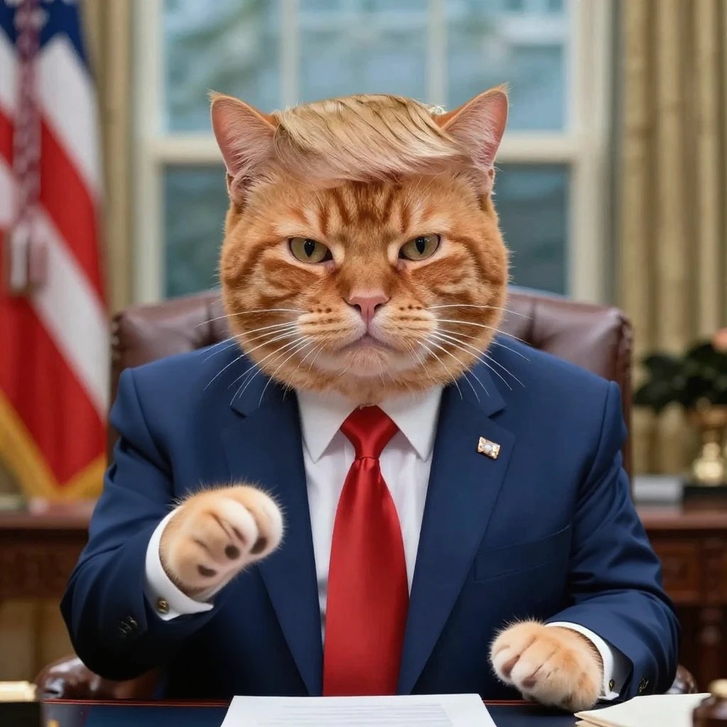 TariffCat's tweet photo. @Raydium So does $TARIFFCAT. Paired with 3x leveraged $XBTC. Creating our own Bitcoin Strategic Reserve! https://t.co/hfIUHHORue