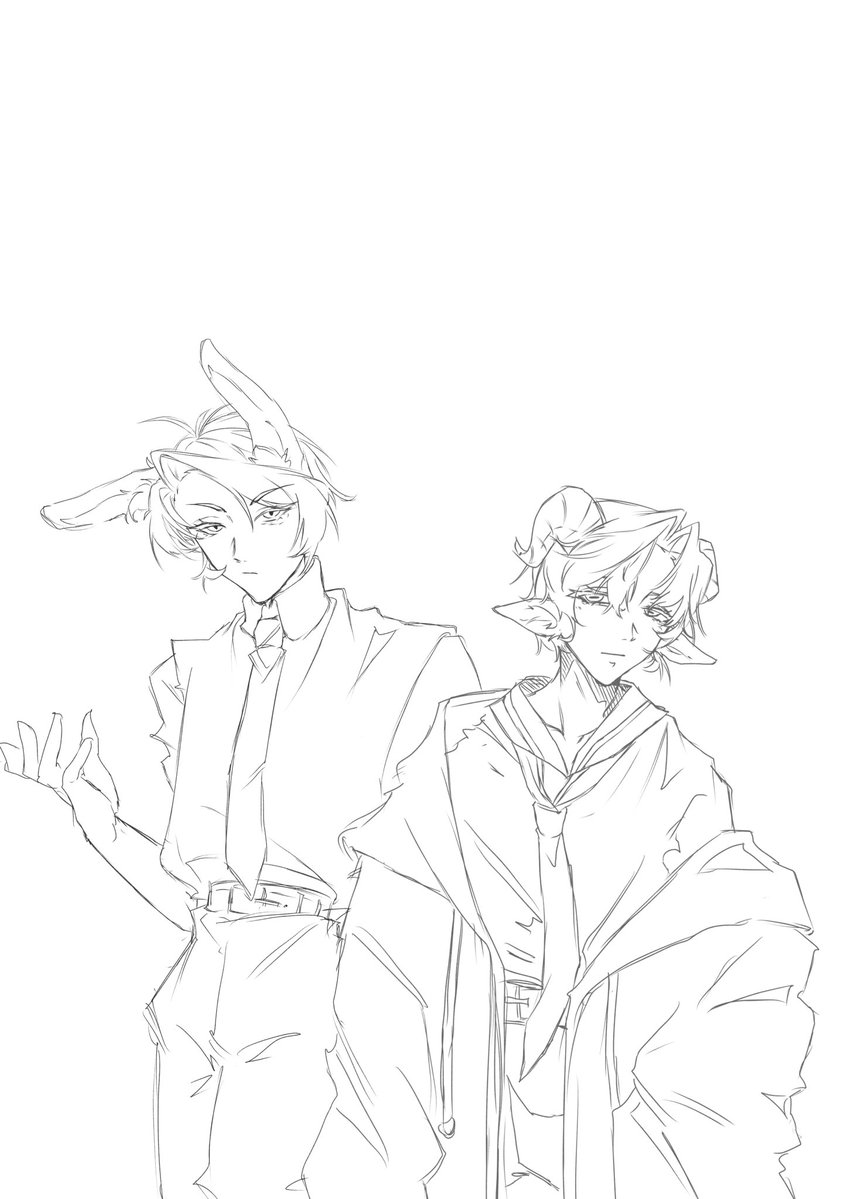 WAKEWAKAMEwkm46's tweet photo. 🐇と🐏
#絵描きさんと繋がりたい #絵柄が好みって人にフォローされたいㅤㅤ #oc https://t.co/xgwjx6LWin