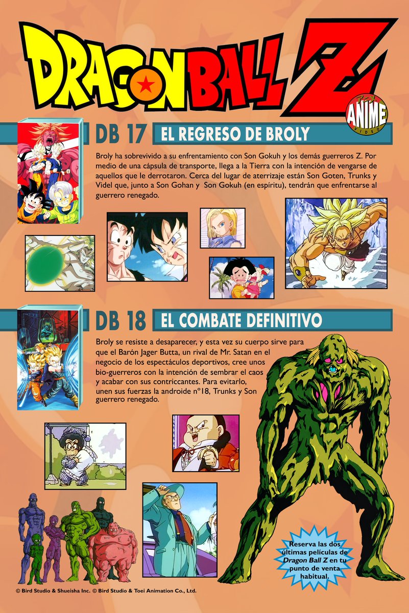 MGoku84's tweet photo. Portada y Contraportada de Los Archivos Secretos de Dragon Ball. #Dragonball #magaFilms #AnimeVideo #LosArchivosSecretos #peliculas #años90 https://t.co/bxb2EmXA4v