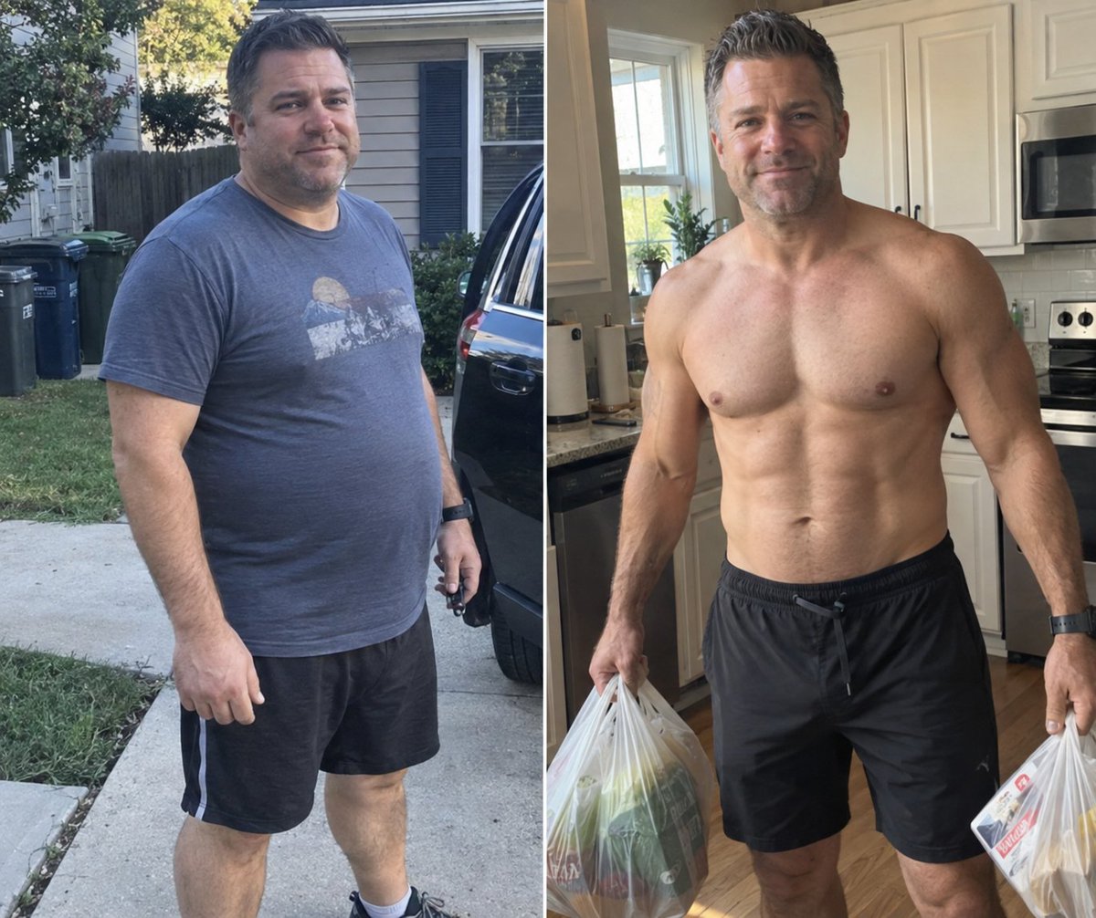 CoachWillStone's tweet photo. I was 17 kg overweight, had a huge belly &amp; double chin, but I needed to reach 13% body fat for my wedding. I did it with these 25 rules:

RULE 1. STOP RUNNING (for your knees). https://t.co/HRrE0CArgt