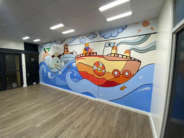 TifeChris's tweet photo. Hii Twitter. I’m Tife and I paint wall murals. Kindly help support what i do by sharing. Thanks✨ https://t.co/iTtCetp5JO