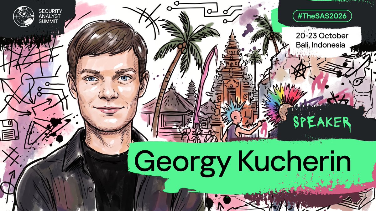 TheSAScon's tweet photo. 🧱  The opening #TheSAS2026 talk covers a sophisticated campaign against diplomatic organizations involving a UEFI bootkit dubbed BlackX by Kaspersky researchers. Georgy Kucherin (@kucher1n) will walk us through the full chain: installation, kernel-mode staging, user-mode payload delivery, and the attribution clues.

So, mark "Painting Graffiti on UEFI Walls" in your calendars. Georgy's prior work spans major investigations into FinFisher, APT41, and Lazarus, and this session promises both the internals and the defensive takeaways (including practical guidance for protecting networks against UEFI bootkits).

🛫 Secure your spot, register today! https://t.co/cVsRzXM8OX