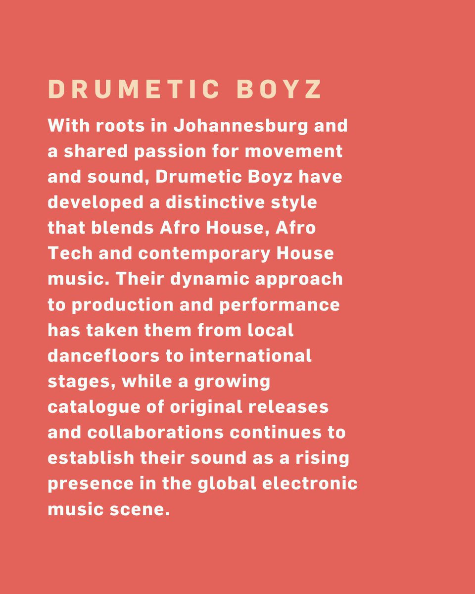 KunyeRecords's tweet photo. Meet Drumetic Boyz 🔥

No strangers to Kunye, @DrumeticBoyz stay creating hits that keep us moving! Make sure to check out the latest release Shukuma. 

Available on all major streaming platforms 🚀 https://t.co/alw9xzC862