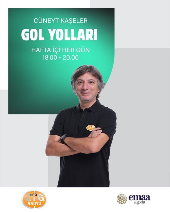 LigRadyo's tweet photo. 📢 Emaa Sigorta sponsorluğunda Cüneyt Kaşeler ile #GolYolları hafta içi her gün 18.00-20.00 saatleri arasında @LigRadyo'da!

@cuneytkaseler
@EmaaSigorta

#reklam #işbirliği https://t.co/oo5cHFHmjE