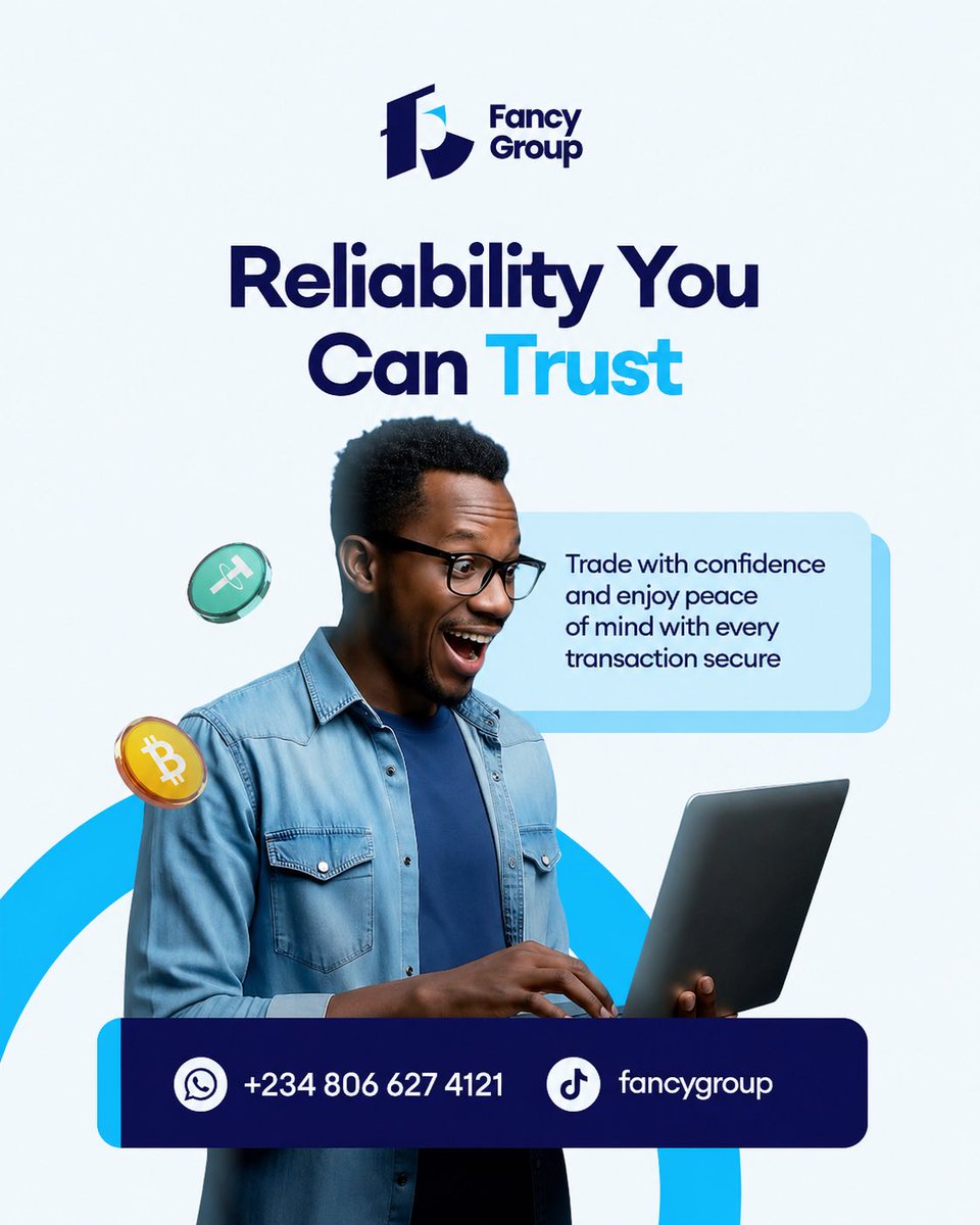Fancygroupng's tweet photo. Your assets deserve a trusted partner 🤝 Trade with confidence. Trade with Fancy Group. 
#fancygroup #tradewithconfidence https://t.co/DoN0Ttxs2q