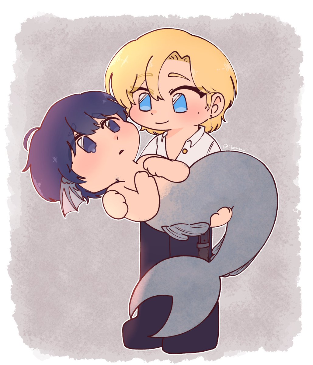 Harueii_'s tweet photo. 💙💜🐟 https://t.co/YMuWb9H6uz