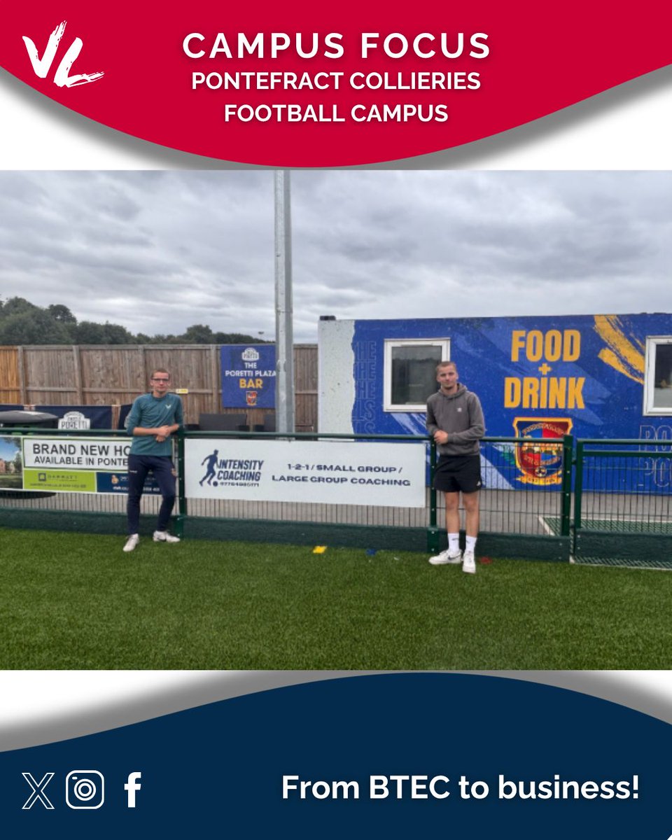 vlukeducation's tweet photo. Huge congratulations to twins Isaac and Baden Binsley, who both achieved high grades in their BTEC courses at our Pontefract campus in AY25 and have since launched their own sports coaching business, Intensity Coaching #btectobusiness https://t.co/6pQL8UlohZ
