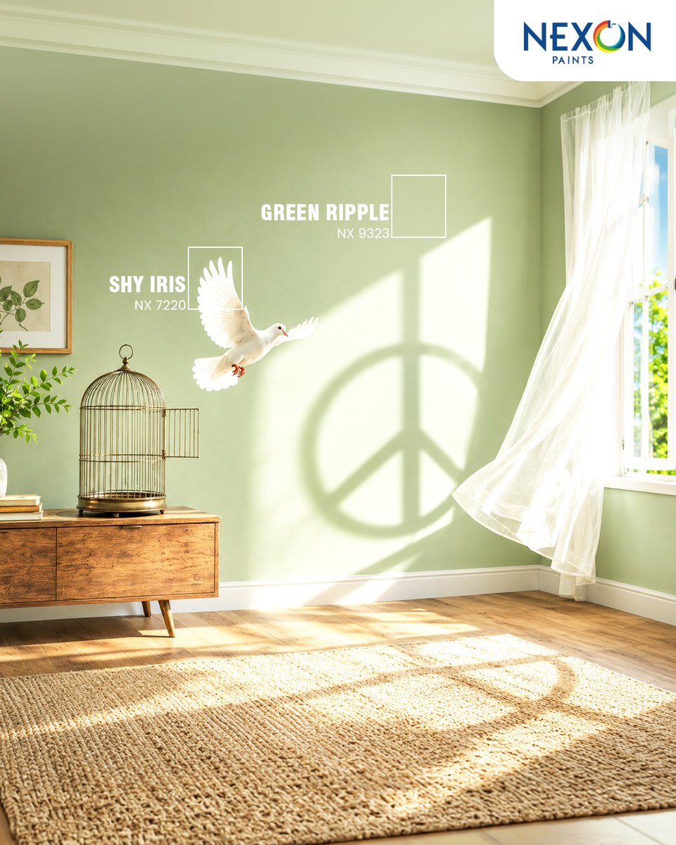 NexonPaints's tweet photo. Peace begins in the spaces we call home.

This World Peace Day, let’s create spaces that bring comfort, calm and togetherness, one wall at a time.

#NexonPaints #WorldPeaceDay #PeaceAtHome https://t.co/f474bYbCga