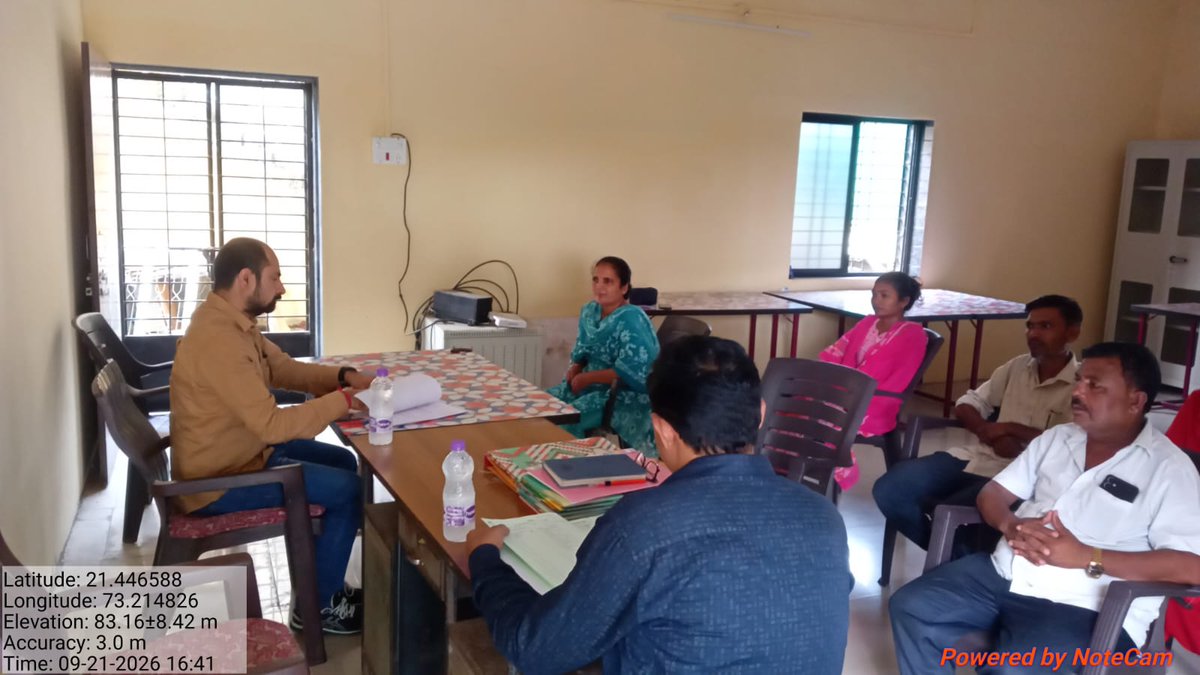 MangrolTdo's tweet photo. આજરોજ તા.૨૧/૦૯/૨૦૨૬ ના માંગરોળ તાલુકાની ધોળીકુઇ ગ્રામ પંચાયત અને આંબાવાડી ગ્રામ પંચાયતની મુલાકાત કરવામાં આવી. https://t.co/lpnaX96RwU