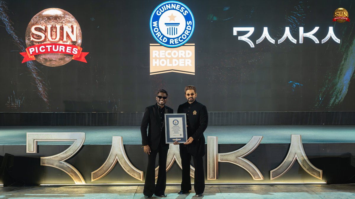 GulteOfficial's tweet photo. #RAAAKA sets a GUINNESS WORLD RECORD for the....

“Most People MOTION-CAPTURED in Real-Time”, with 37 performers captured simultaneously. https://t.co/PGkq4pjAQI