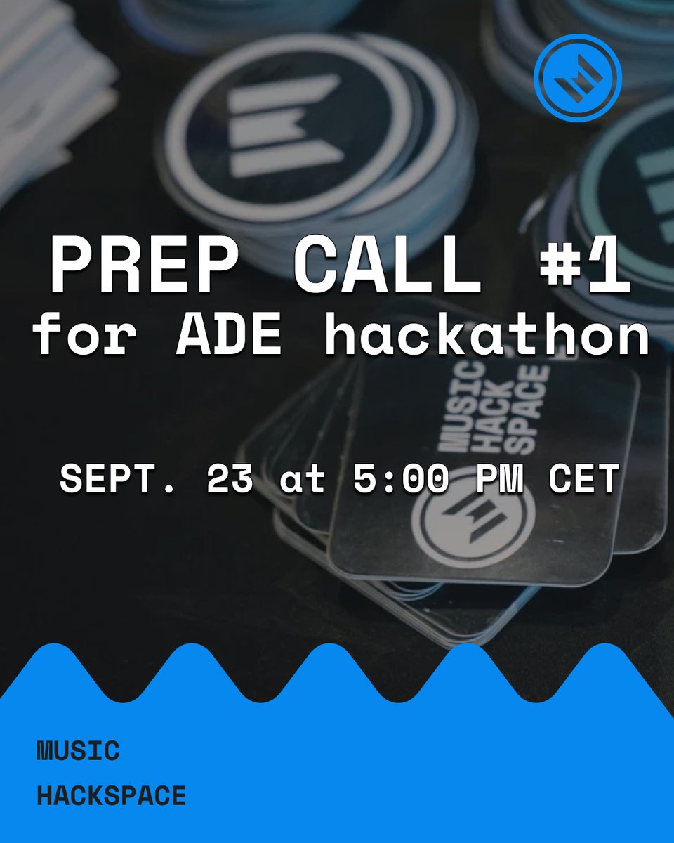 MusicHackspace's tweet photo. and our first prep call for this hackathon is taking place this wednesday at 5pm (CET)!

Register here: https://t.co/lfzuSdXH9l https://t.co/qjBqfLhgbt