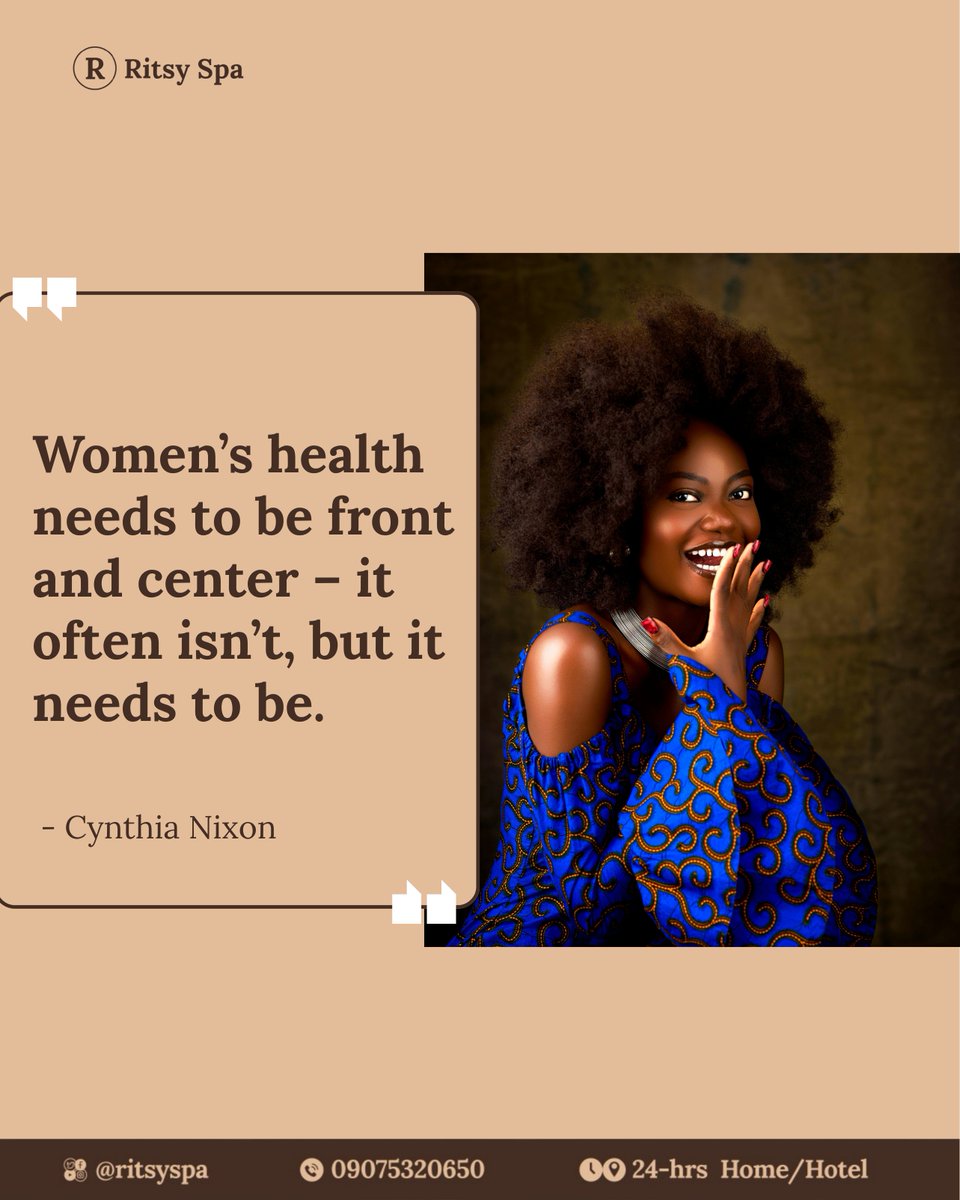 RitsySpa's tweet photo. Boss, your wife's health needs to be front, left, right and centre.

This is why booking a wife appreciation package for her is highly necessary.

The pain she has been complaining about for years may need massage therapy.

Book now: 0907 532 0650
https://t.co/rK2PXwT6iE https://t.co/NeETWu9p8S
