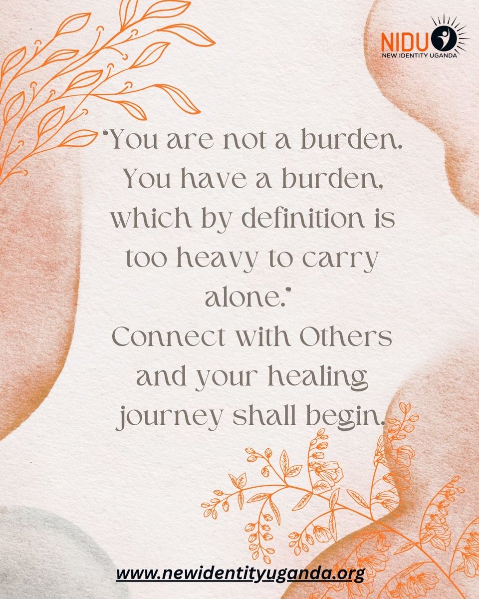 newidentityug's tweet photo. Healing isn’t a solo mission.
Your thoughts shape your path — choose them with care.

#NewIdentityUganda #MindsetShift https://t.co/mo8MfeNzm0