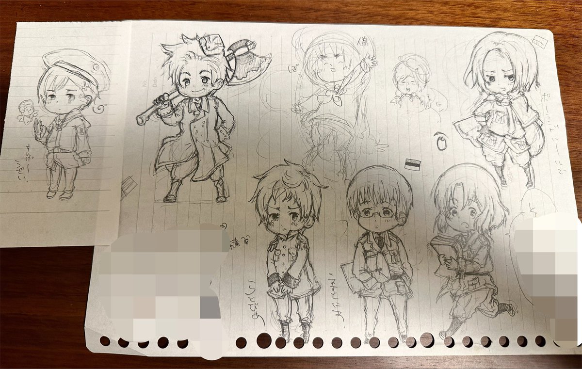 tetetea's tweet photo. 楽しいタグに便乗させてください！

とにかく一目惚れしてトレカの模写をした、、まだアナログ水彩でした😂

#初めて描いたヘタリアイラストを晒そう https://t.co/91dsU7JNic