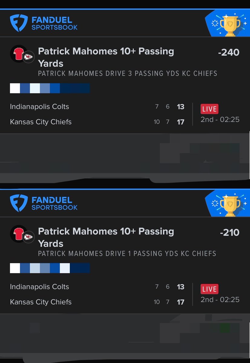 BetsMerky's tweet photo. Absolutely milked the 1st half SNF✅
9/10 Mahomes 10+passing drives 
1 that missed was a 50 second drive before half 

Looking like a great play to go into MNF w/ Stafford bounce back odds should be playable with a Puka miss 

#Gambling𝕏 https://t.co/dLtEr56HVk