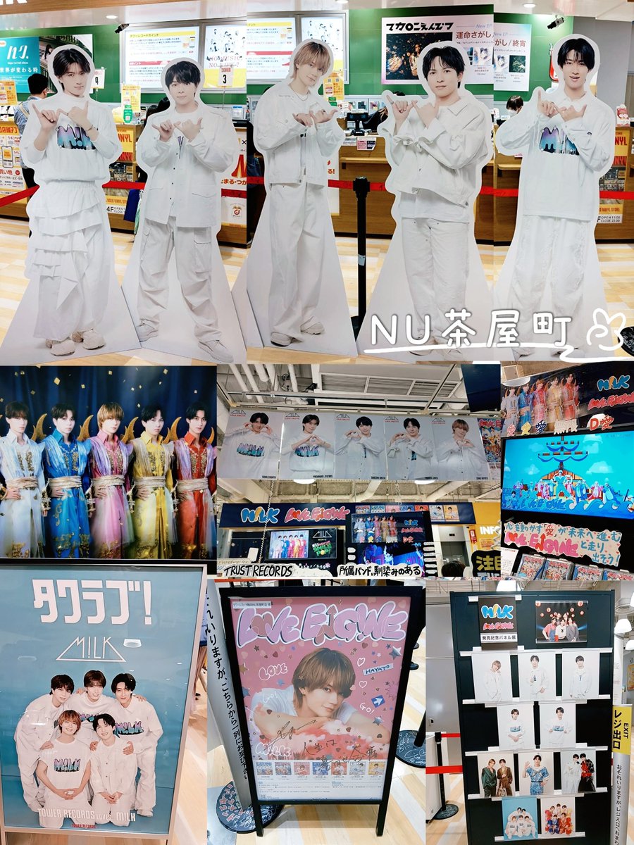 1vqlgv's tweet photo. 今日はM!LKのパネルを見に戎橋、グランフロント大阪、NU茶屋町の3店舗行ってきました！😆🌟
撮った写真多すぎて厳選してます💦
NU茶屋町のフォトスポットの所は大行列だったので別々に撮ったものを繋げてます。
お昼に食べたオムライス美味しかった😋
#MILK
#ラブエンジンみつけた https://t.co/hlG5zjG4DT