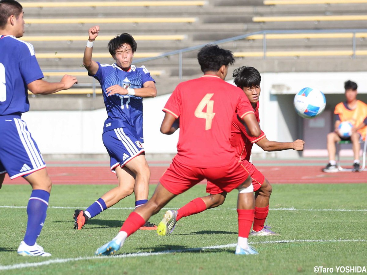 gekisaka's tweet photo. 【写真特集】[国際ユースin新潟]U-17日本代表は左WB岡本(G大阪ユース)の鮮やかな一撃で先制点(8枚)

https://t.co/8ishynyeMN

#サッカー日本代表 #daihyo #ゲキサカ https://t.co/nEljVi1eHm