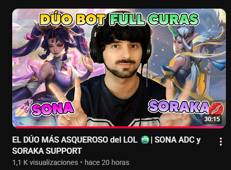 WakaiLee's tweet photo. Chiquis tenéis nuevo vídeo jugando una de mis botlanes favoritas, duo bot Soraka y Sona full curaciones con la mejor del mundo @mahridia !!
Es una locura lo que carrea porque el enemigo no podía bajar a nadie de nuestro equipo 😂
Os dejo el vídeo aquí abajo 😘 https://t.co/naeCg4RAVC