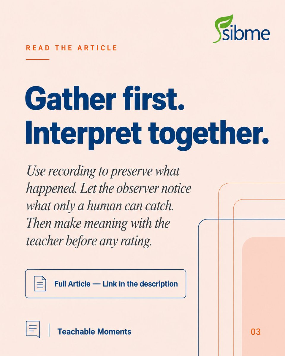 SibmeApp's tweet photo. Evidence first. Interpret together.

https://t.co/Tsl5l0X4o9

#AI #PD #K12 https://t.co/0n7pgN8n2Q