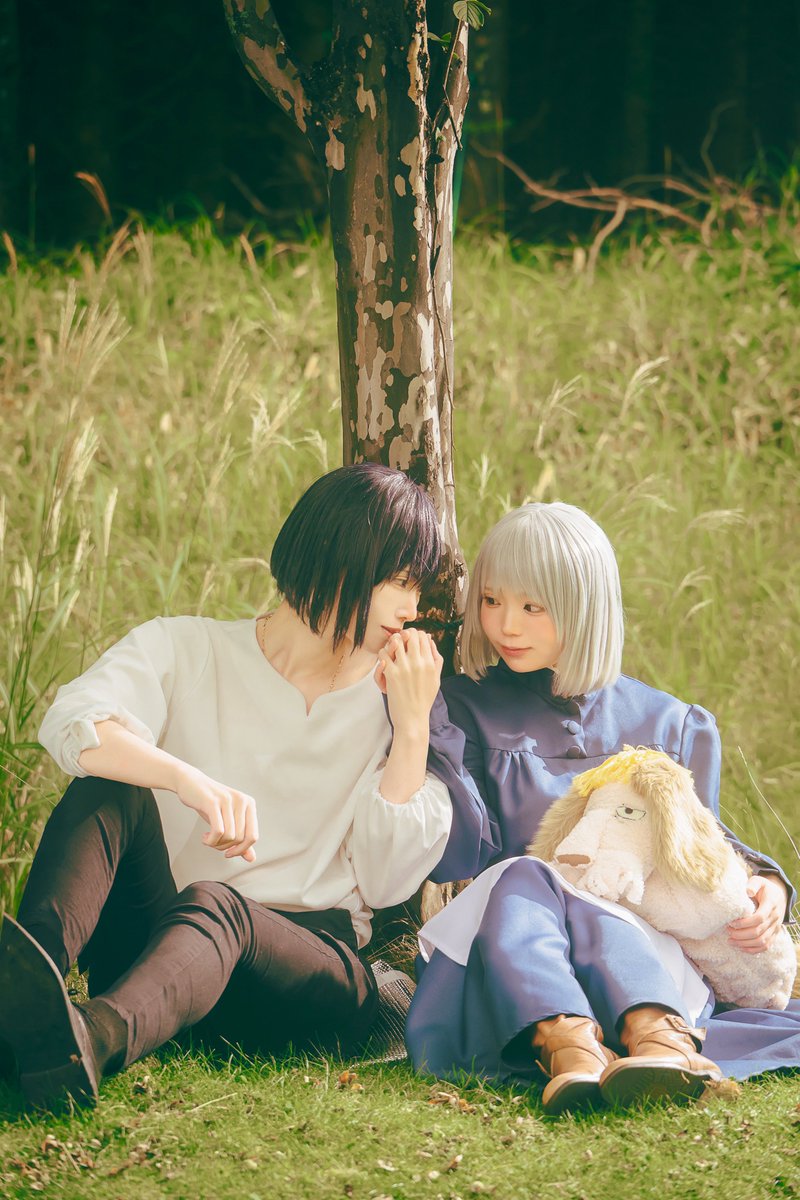noranyan_n's tweet photo. Cosplay * / Howl's Moving Castle 

決して終わらない 世界の約束

しっぽうさん(@ship_pom ), びゃっこさん(@byako666 )　
#wakabap_cp https://t.co/QmCKFCLfXt