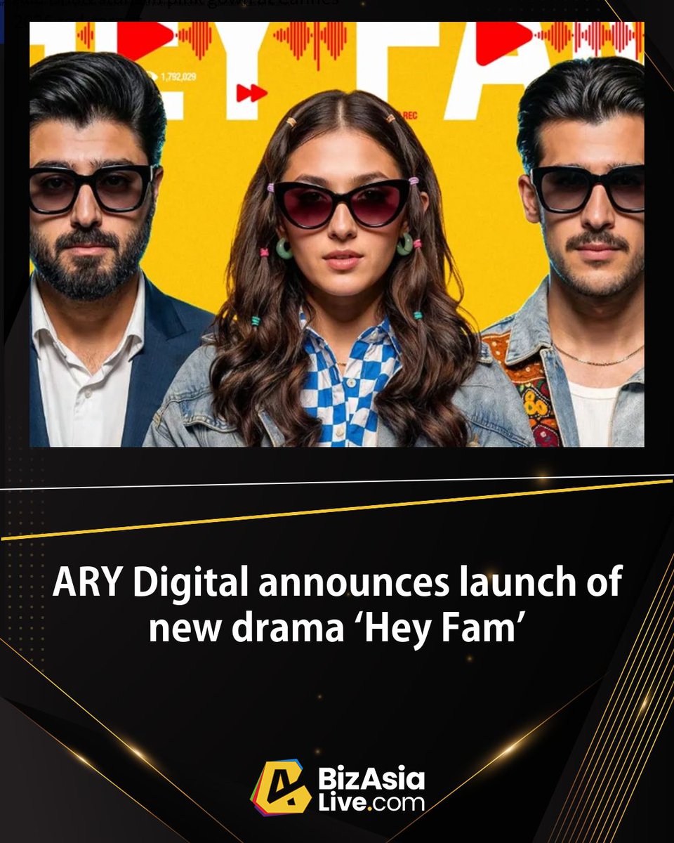 BizAsiaLive's tweet photo. #ICYMI | ARY Digital announces launch of new drama #HeyFam
▶ Read here: https://t.co/BLUOoRc2sV https://t.co/M3BW4o0S4X