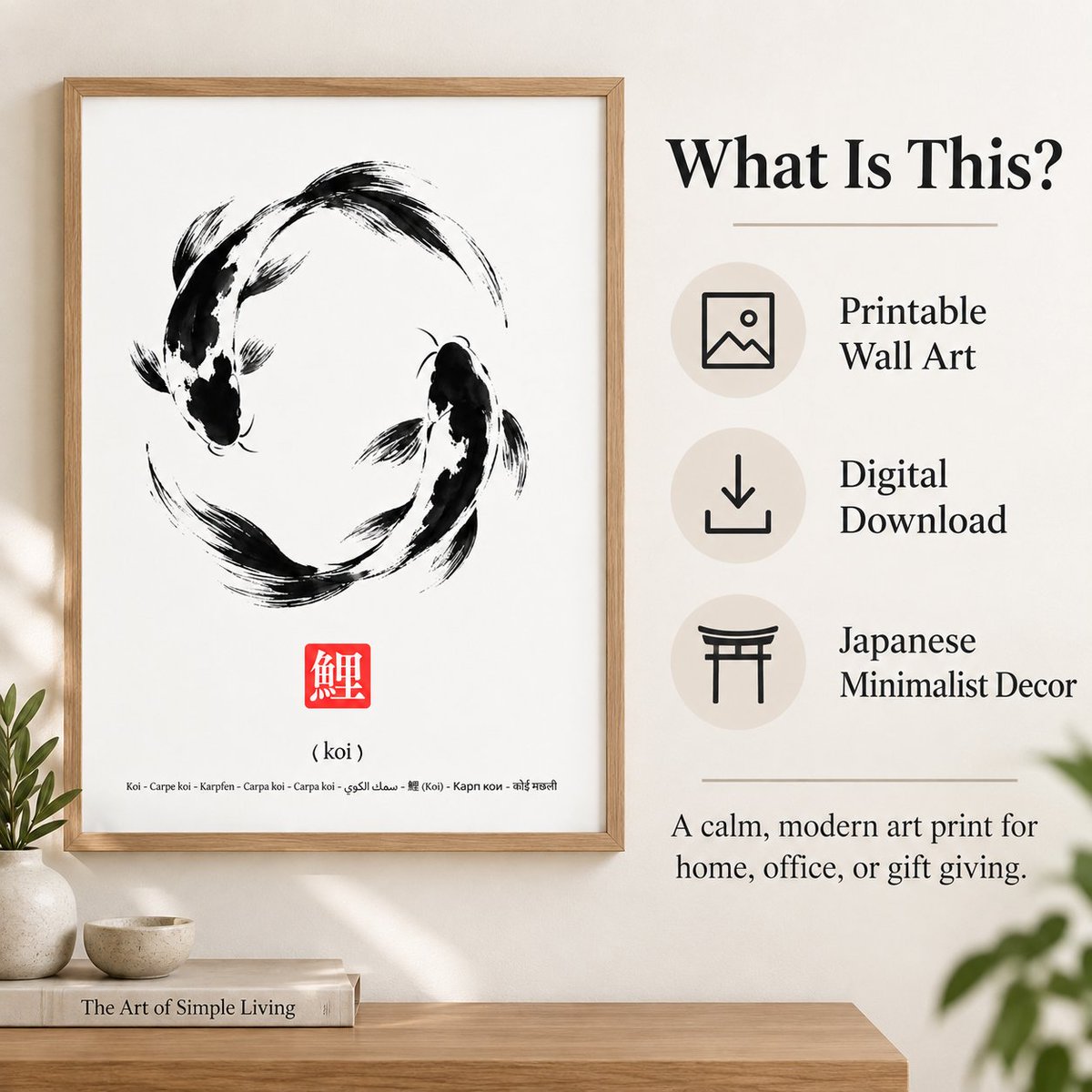 printsartstudio's tweet photo. A little calm for your walls. 🖤

Minimalist koi wall art inspired by Japanese brushwork and Japandi design—available as an instant digital download to print and frame at home.

https://t.co/gXhbI1407k

#KoiArt #JapandiDecor #PrintableWallArt https://t.co/jCnkVUFjQH