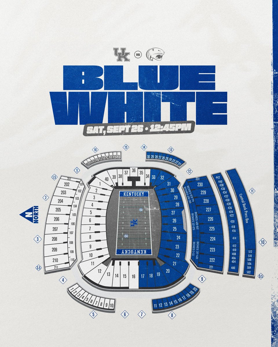UKFootball's tweet photo. 🚨 BBN, you know what to do. 🚨

Check your section and wear your color 🟦⬜️ https://t.co/5OCZnnxBGP
