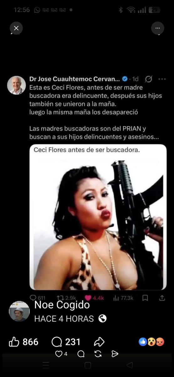 inamuggle's tweet photo. @CeciPatriciaF Estás catalogada como una narco madre, ladrona, asesin$, cínica y corrupta 👹💩🤷‍♂️🤷‍♂️👹💩🤷‍♂️ https://t.co/UwyE6Qb29i