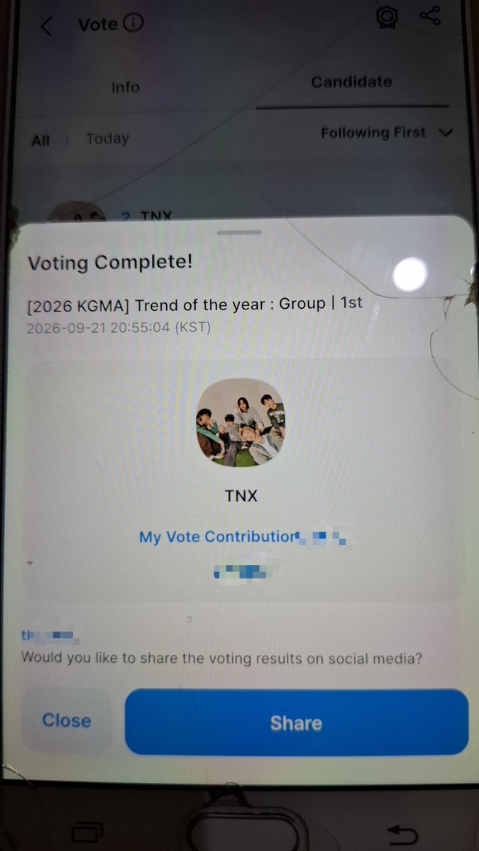 thxxtnxx's tweet photo. Today's vote done😭
THX FIGHTING!!

#TNX #티엔엑스 
#Die_Another_Day https://t.co/za825Q70li