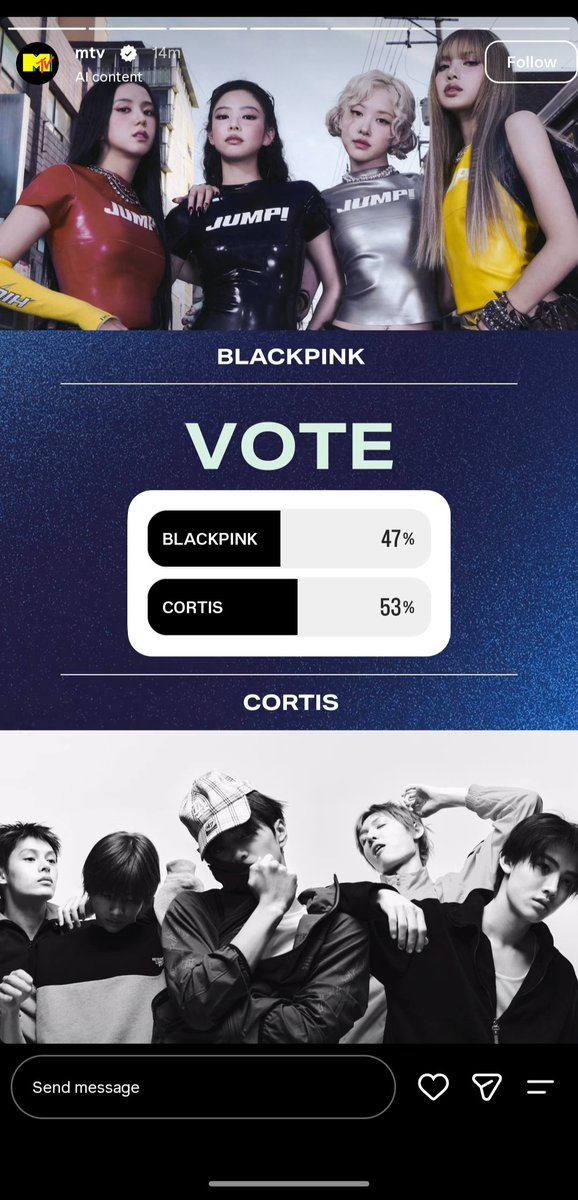 bploverm's tweet photo. TODOS VAYAN A VOTAR POR BLACKPINK EN EL INSTAGRAM DE LOS VMAS, YA NOS ESTAN GANANDO Y ACABAMOS DE EMPEZAR https://t.co/KdIZ0wOKL6