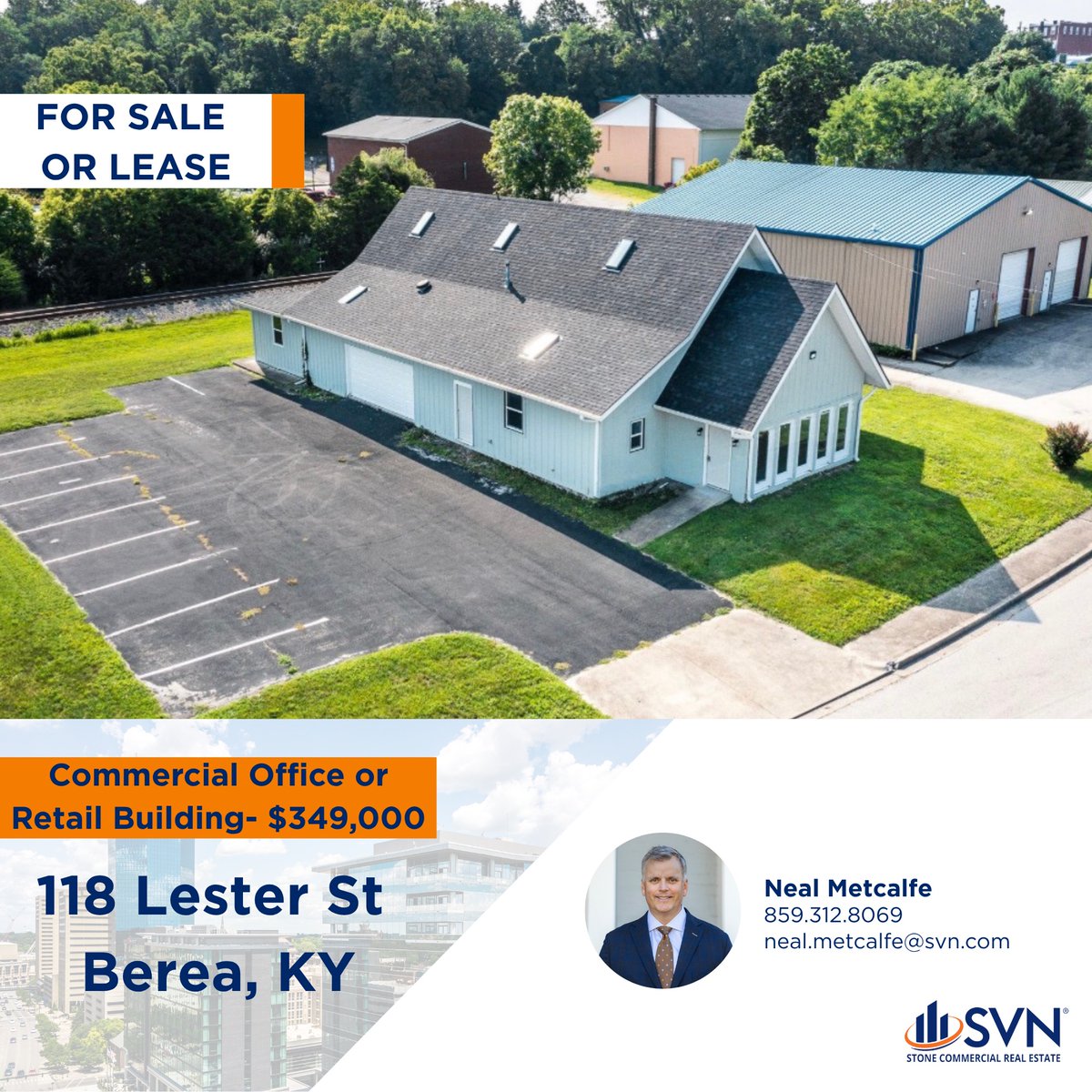 SVNStoneLex's tweet photo. For Sale OR Lease!
ยฑ 3,000 SF of B-3 zoned space in Berea.
Reach out to Neal for more information.
https://t.co/RI0ypzCsYo
#svnstone #officespace #retailspace #bereaKY https://t.co/XthbGjqNEH