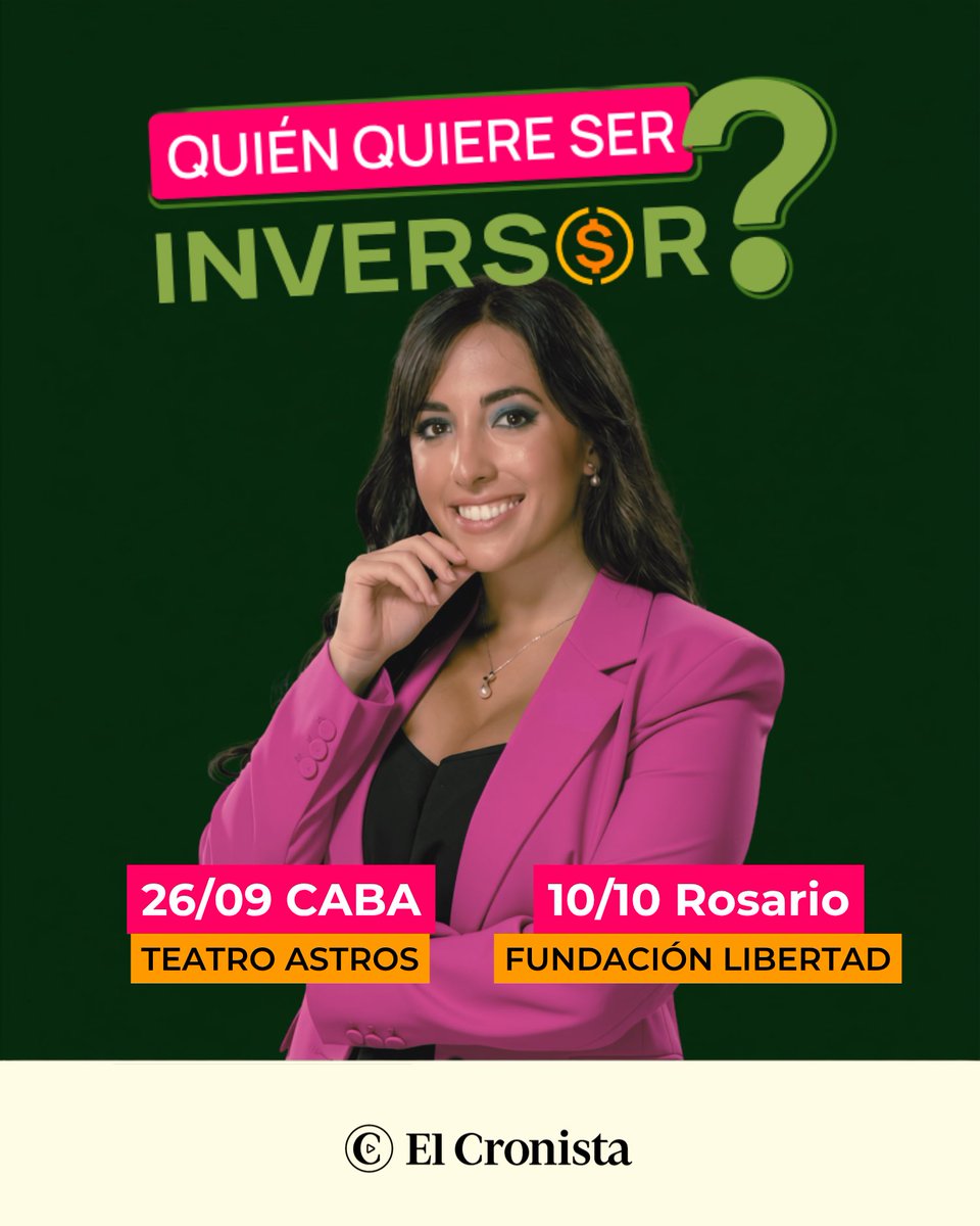BitcoinAR's tweet photo. 👩🏻‍💻👨🏼‍💻 AgendaBitcoinAr | Vuelve ¿Quién quiere ser inversor? de @yayimoralesok  

Una jornada de educación financiera para aprender, actualizarte sobre el mercado de capitales, escuchar a profesionales de distintas áreas y hacer networking. Y BitcoinAr será parte junto a sus speakers. 🧡

Esta vez, en dos ciudades emblemáticas del país:

📍 CABA | 26/09 🎟️ https://t.co/9SbPkMwOe2

📍 Rosario | 10/10 🎟️ https://t.co/sE4l61KnJn

🧡 Te invitamos a ser parte. ¡Nos vemos ahí!