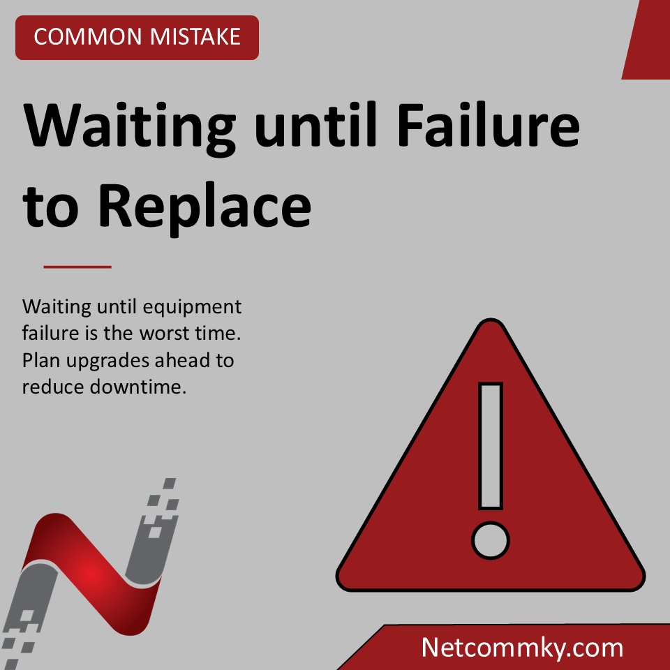 netcommky's tweet photo. Replacing equipment before it fails is often less expensive than emergency replacements.
#BusinessPlanning https://t.co/JBvEPVEuhz