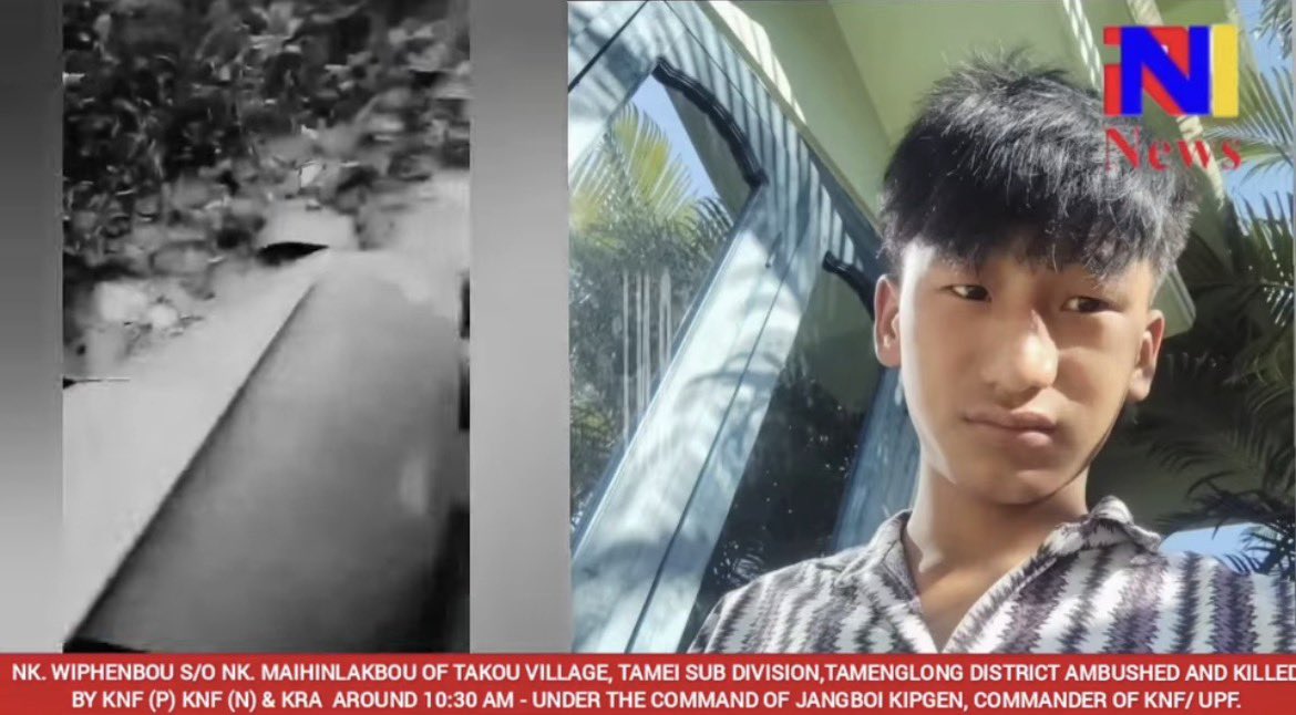 nongshaBytes's tweet photo. Manipur: a minor was shot dead in Tamenglong district today

and to nobody's surprise kukis are posting AI altered image of the victim depicting him as NSCN-IM cadre

pic 2: original https://t.co/Iyyv9loDbw
