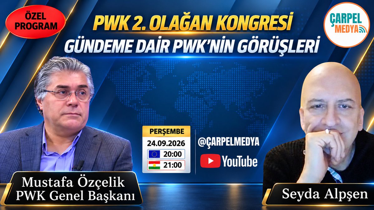 CarpelMedya's tweet photo. ÖZEL PROGRAM : PWK 2. OLAĞAN KONGRESİ VE PWK'NİN GÜNDEME DAİR GÖRÜŞLERİ https://t.co/tyL6fZcHeo https://t.co/QbD30tj1qR
