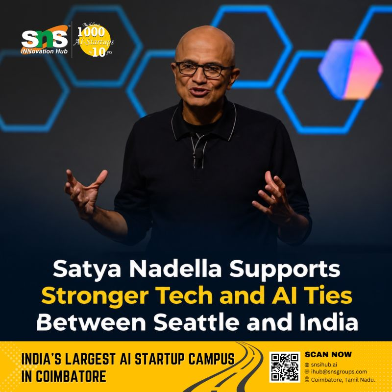 snsihub's tweet photo. Satya Nadella highlighted the growing technology ties between Seattle and India at the Ideas4India forum.

AI infrastructure, semiconductors, talent, and advanced manufacturing were key themes.

#AI #India #Seattle #SatyaNadella #AIInfrastructure #Technology #Innovation https://t.co/w3SteFl8fp