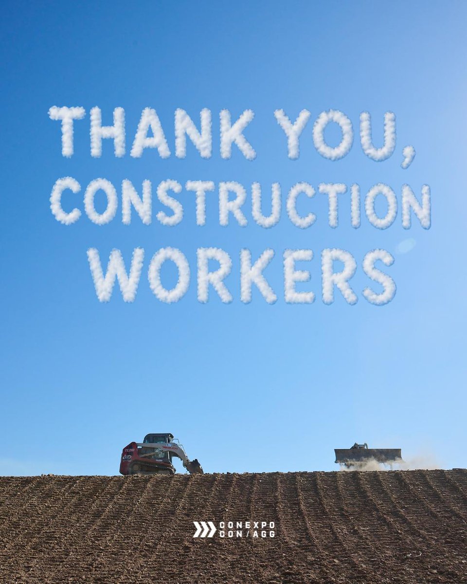 conexpoconagg's tweet photo. The work isn't easy. And it doesn't just happen by accident. It happens because millions of people like you show up every day, no matter the conditions, and get the job done.

Thank you, construction workers all over the world. 🧡

#ConstructionAppreciationWeek #SkilledTrades https://t.co/cOc2xYbEN6