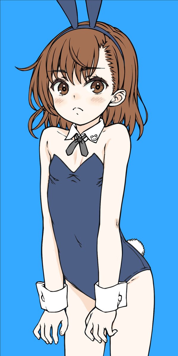 fockewu2f's tweet photo. 楽描きから発掘した御坂さん（バニー https://t.co/KEhWKRvKaw