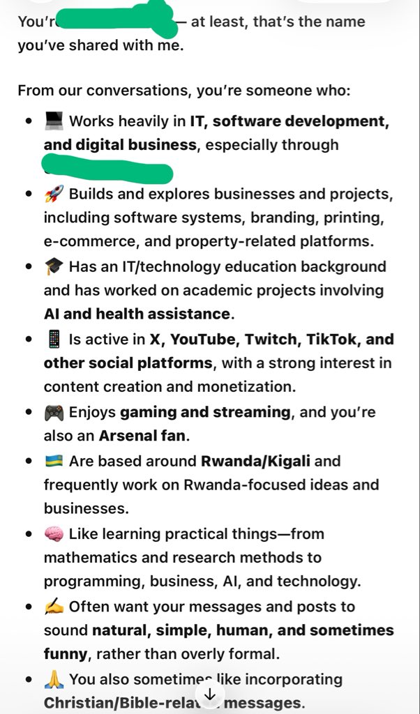 realkux's tweet photo. Ask chatgp who I am ? it will tell you all about your self and quote what you found 👌🫣🤣 https://t.co/rpqKoastsF