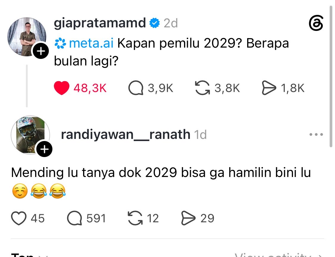 bardanslm's tweet photo. jawaban kelas dari dr gia menghadapi buzzer di threads 

orang kalau udah berpendidikan, punya duit, didikan dari kecil bener dan full kasih sayang, responnya berkelas yakkk 

dr @GiaPratamaMD istri saya nge fans  salam balik boleh kaliii 🙏🏻 https://t.co/jGUq2aRDVZ