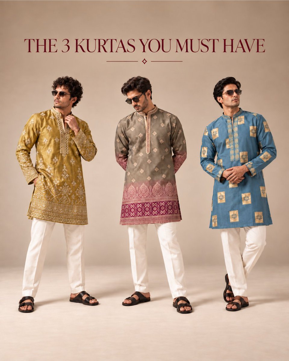 jantabazar's tweet photo. The ultimate cheat code for men's festive style. ✨😎
Swipe through to find your aesthetic and drop your favourite below! 👇
#MensFashion, #Menswear, #StyleInspo, #IndianFashion #MensKurta, #FestiveWear, #DesiDrip, #EthnicWearForMen #FashionTwitter, #OOTDMen, #FitCheck https://t.co/sHc0iEMb0I