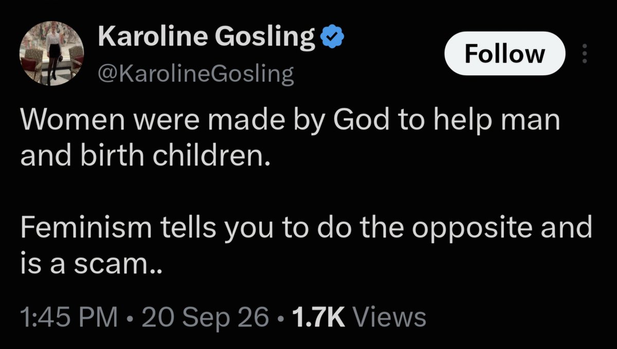 DoomScroling's tweet photo. Religions that preach that women were created by some male deity to be subservient to men with their sole purpose being to birth children......are a scam. https://t.co/bAcQWbcqj2