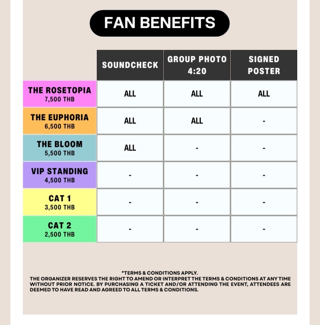 Ticket_MasterK's tweet photo. For Sale
ROSETOPIA ASIA TOUR 2026 in BANGKOK 
📆2026.10.03 ( 7 pm)

🎟️VIP STANDING 
🎟️M2/M5

DM 💌

#TheRose
 #ROSETOPIA_in_Bangkok #TheRoseinBKK #TheRoseinBANGKOK
#TheRoseTOUR2026 https://t.co/Tno8izdlZT