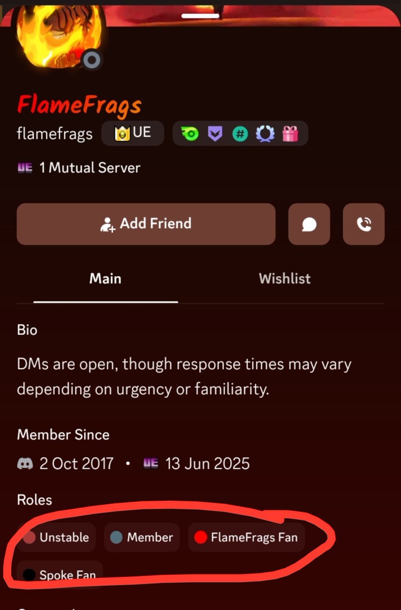 AngelicsxFish's tweet photo. Flame has the spokeishere fan tag on discord lmao phoenix duo https://t.co/cwmBBa4HBE